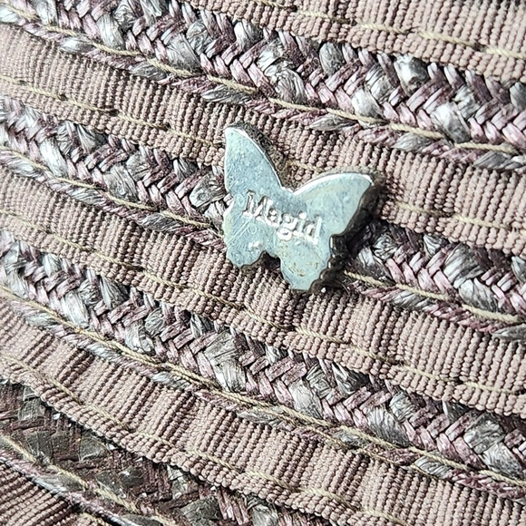 Magid Hats Paper Straw Floppy Sun Beach Shade Purple Eggplant Wide Brim One Size - Picture 5 of 11